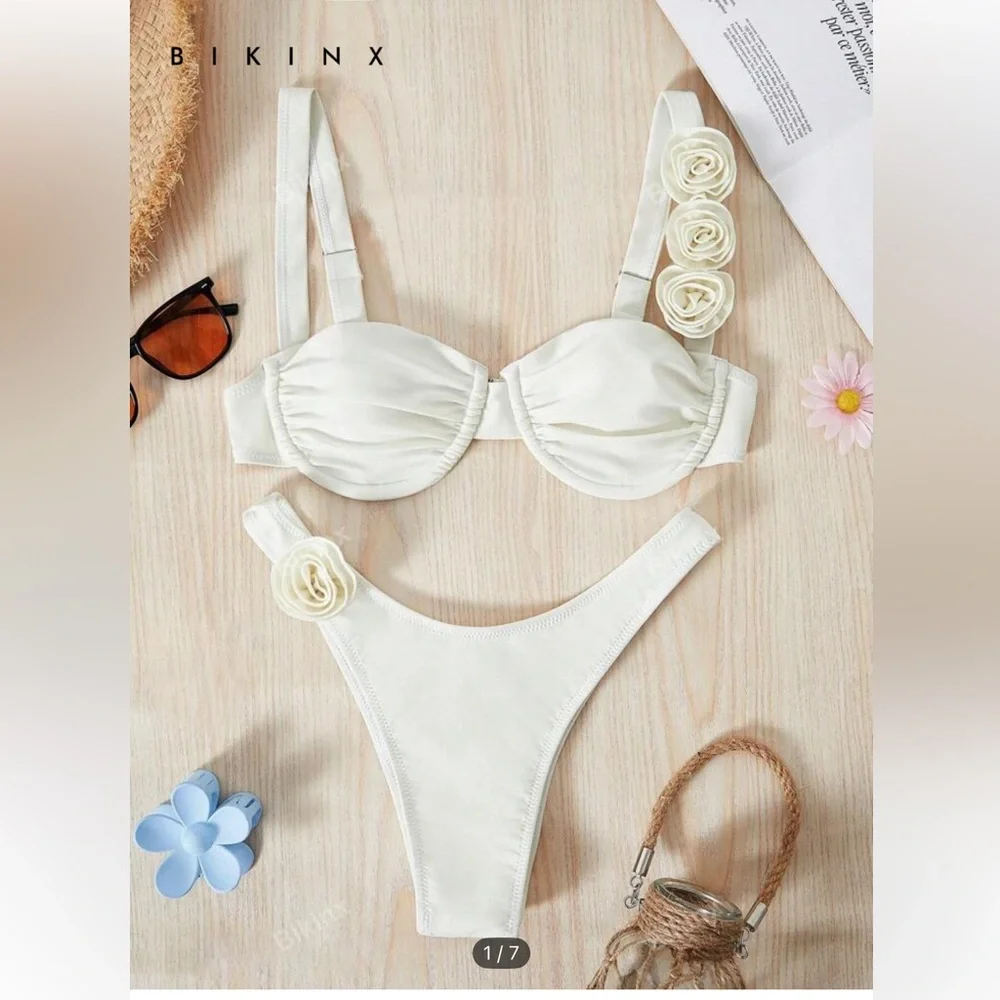 SHEIN White Bikini Set - Picture 2 of 2